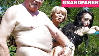 blowjob Rejuvenating Grandpa's Worn Out Cock with Granny fingering hardcore